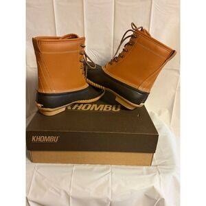 NIB Khombu Lauren Tan Waterproof Duck Boots Women Size 9 M Cold Rated New